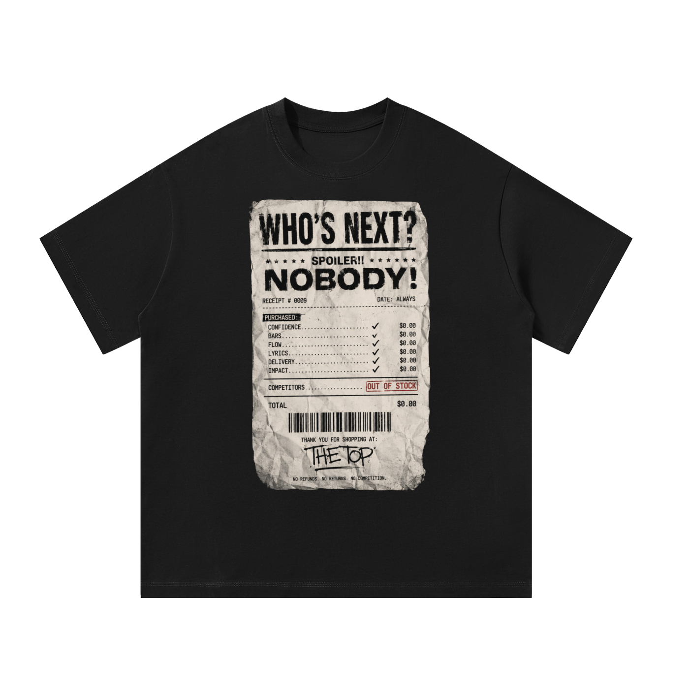 Who's Next Reciept KJJ T-Shirt
