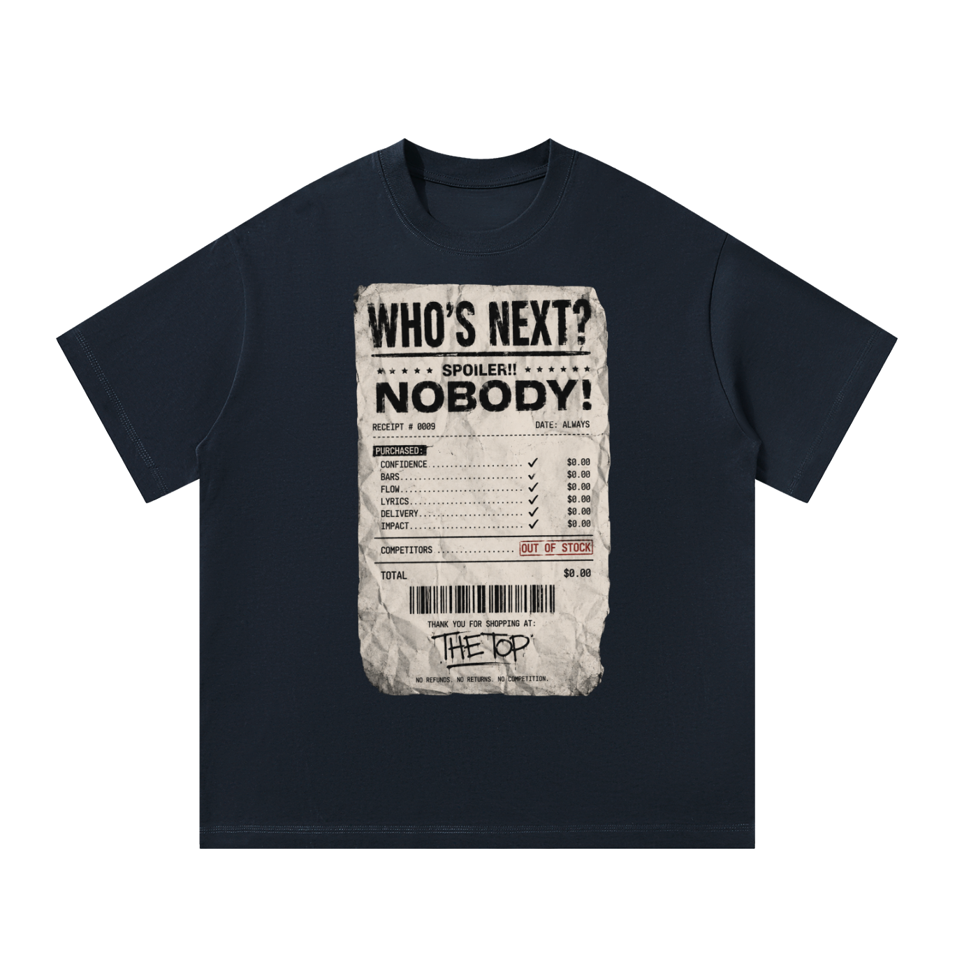 Who's Next Reciept KJJ T-Shirt