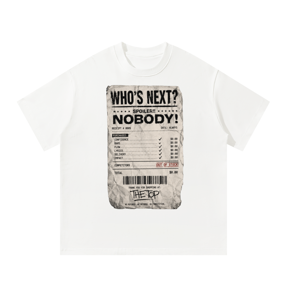 Who's Next Reciept KJJ T-Shirt