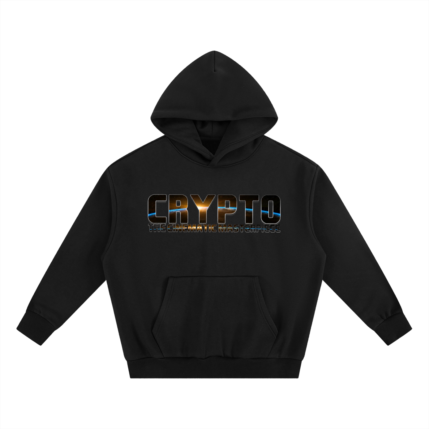 KJJ Crypto Boxy Fleece Hoodie